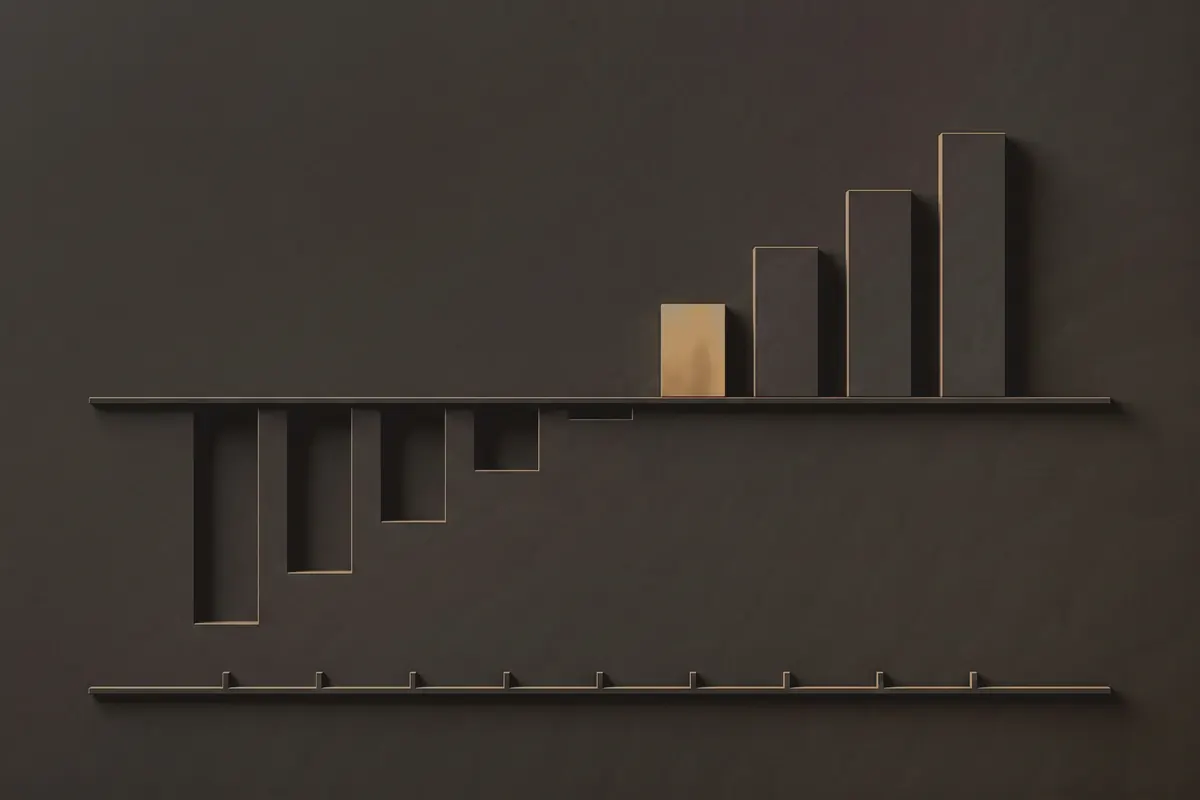 Cumulative cash flow crossing from negative to positive