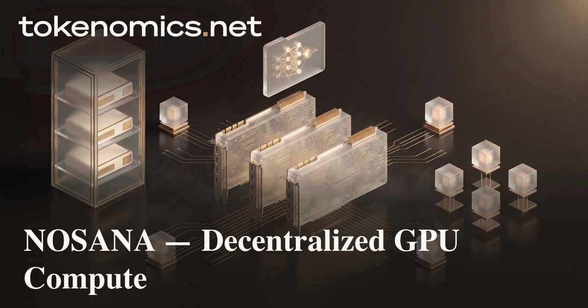 NOSANA — Decentralized GPU Compute | Case Studies | Tokenomics.net